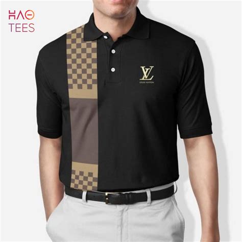 louis vuitton t-shirt black|louis vuitton black polo shirt.